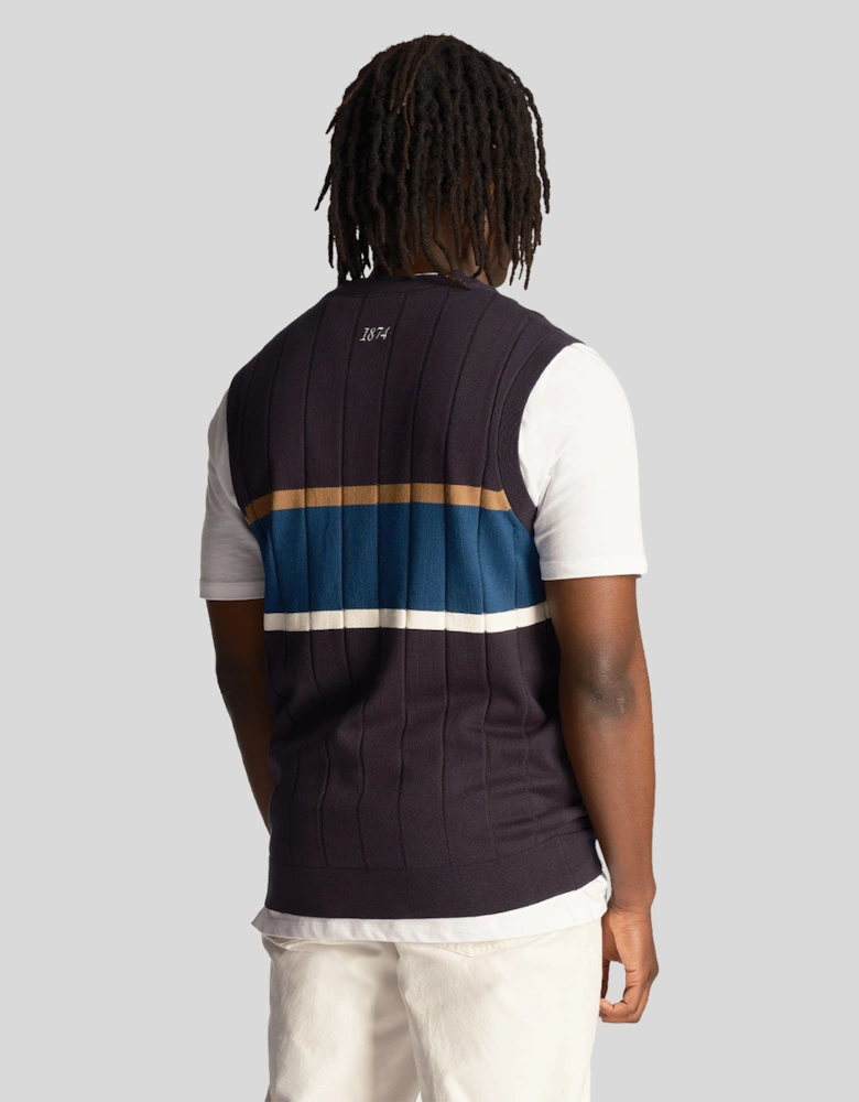 Volley Stripe Knitted Vest