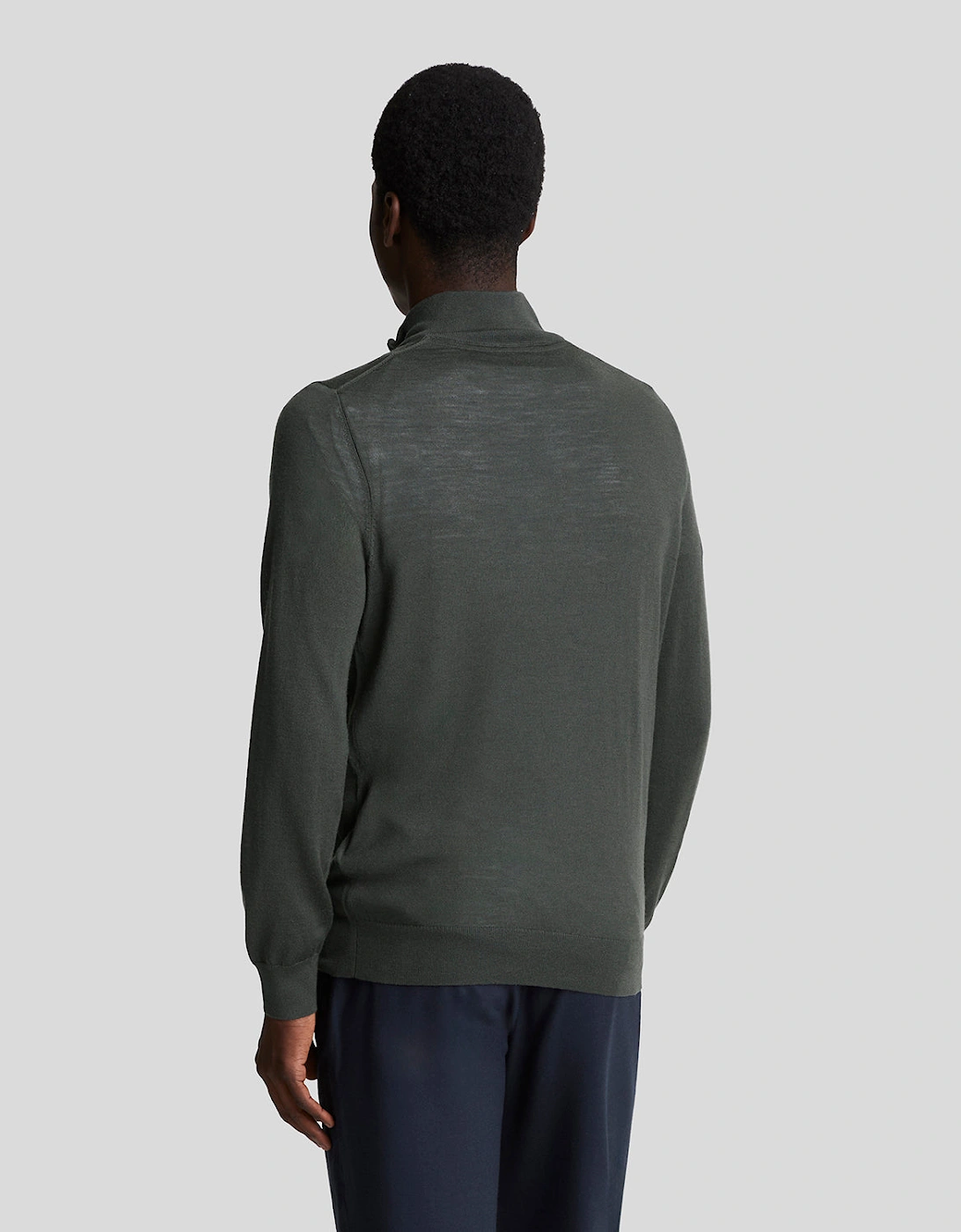 Tonal Eagle Merino 1/4 Zip Jumper