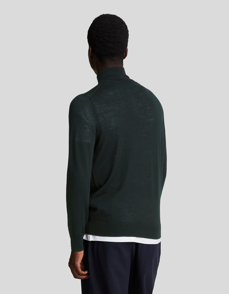 Tonal Eagle Merino 1/4 Zip Jumper