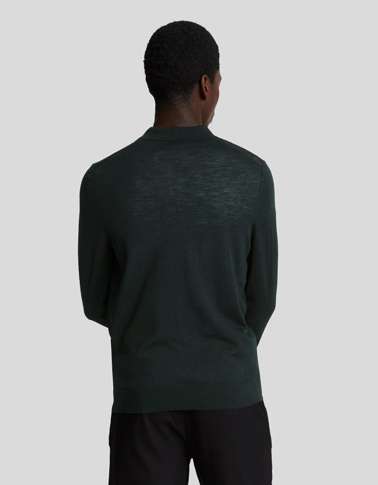 Tonal Eagle Merino Collared Jumper