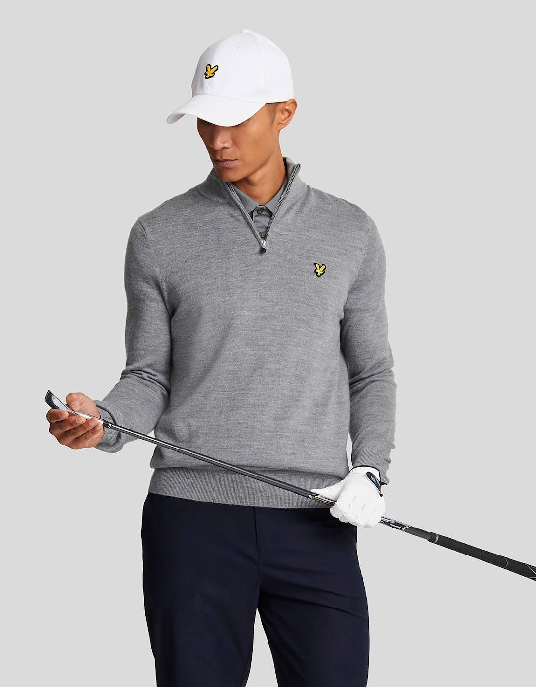 Golf 1/4 Zip Merino Jumper, 6 of 5