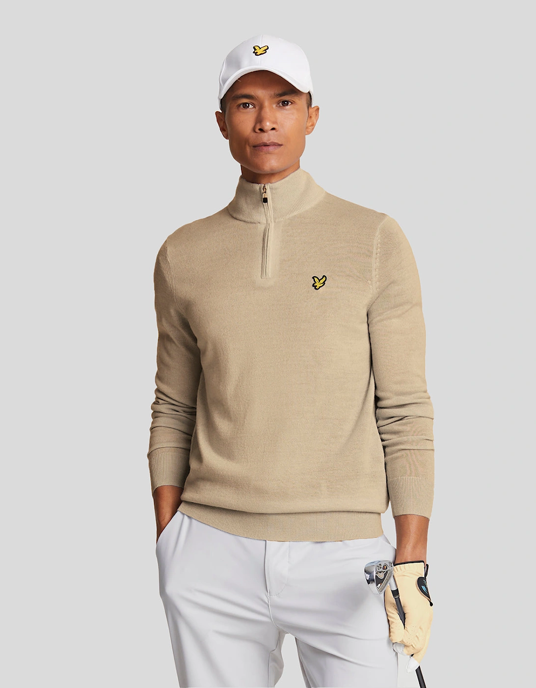 Golf 1/4 Zip Merino Jumper, 6 of 5