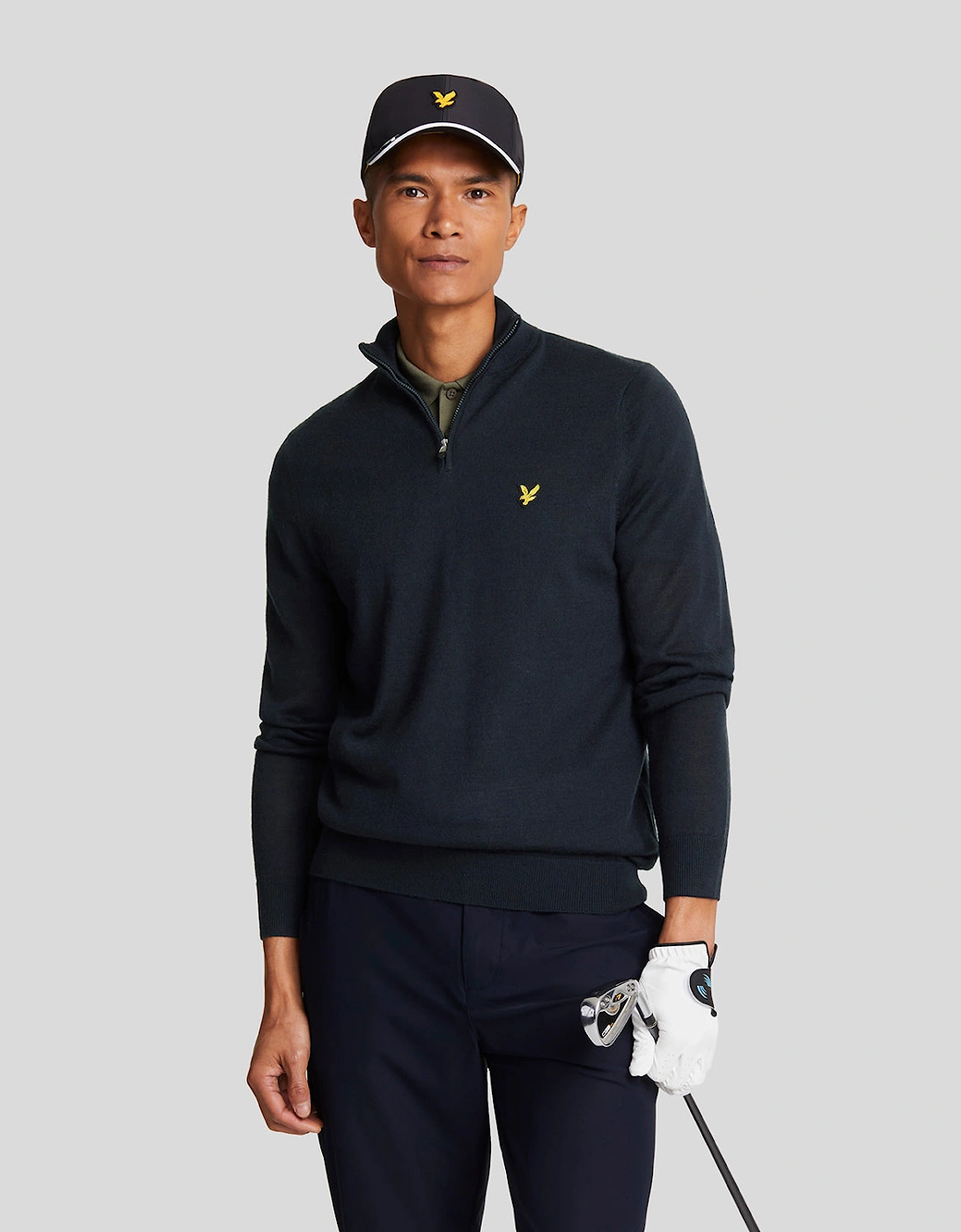 Golf 1/4 Zip Merino Jumper, 6 of 5