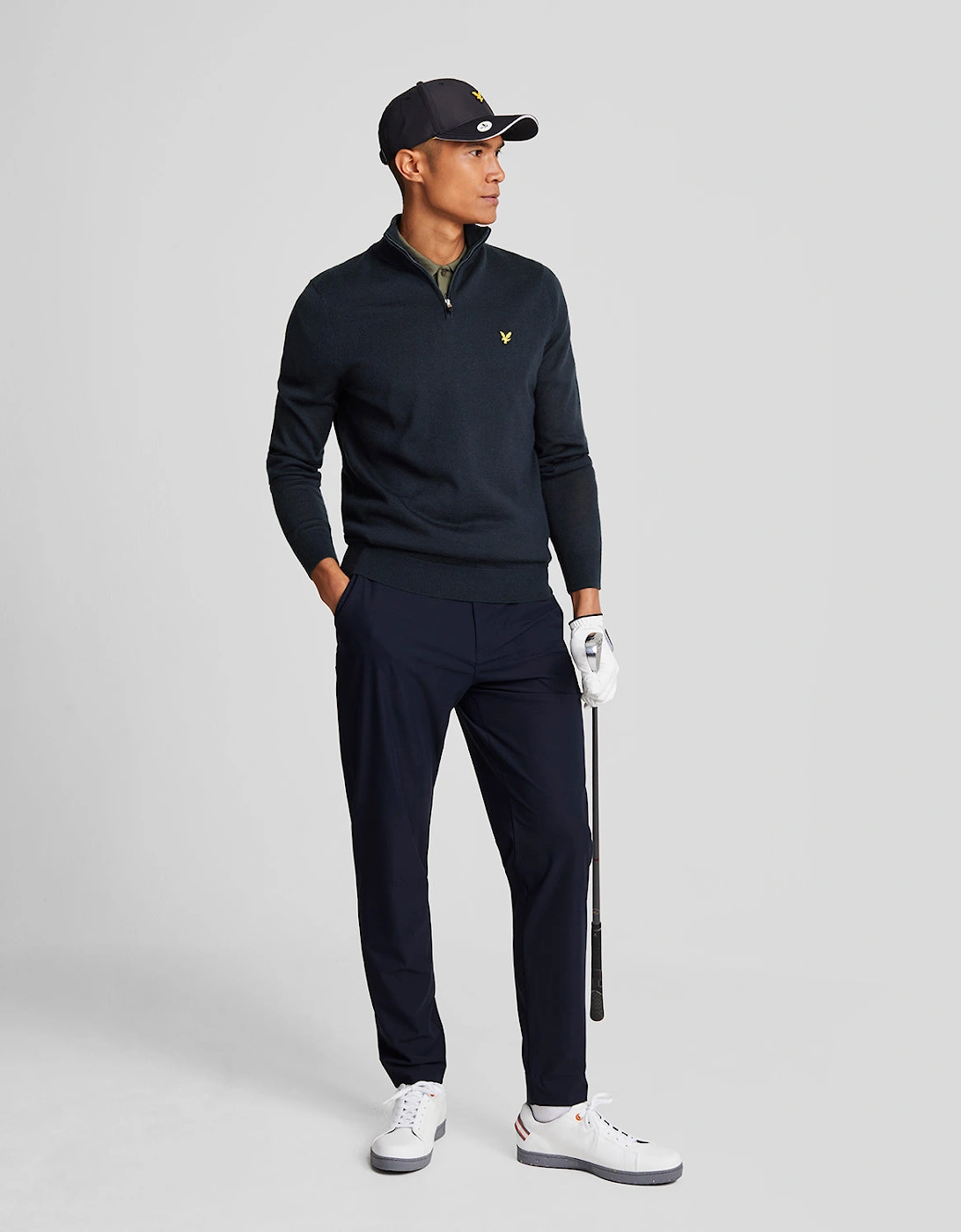 Golf 1/4 Zip Merino Jumper