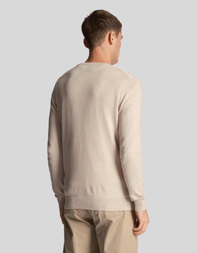 Cotton Merino Crew Neck Jumper