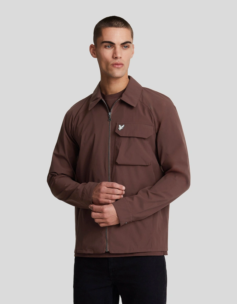 Pocketed Softshell Overshirt