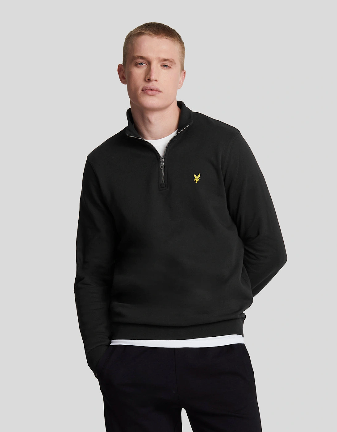 Cotton Loopback 1/4 Zip Sweatshirt, 6 of 5