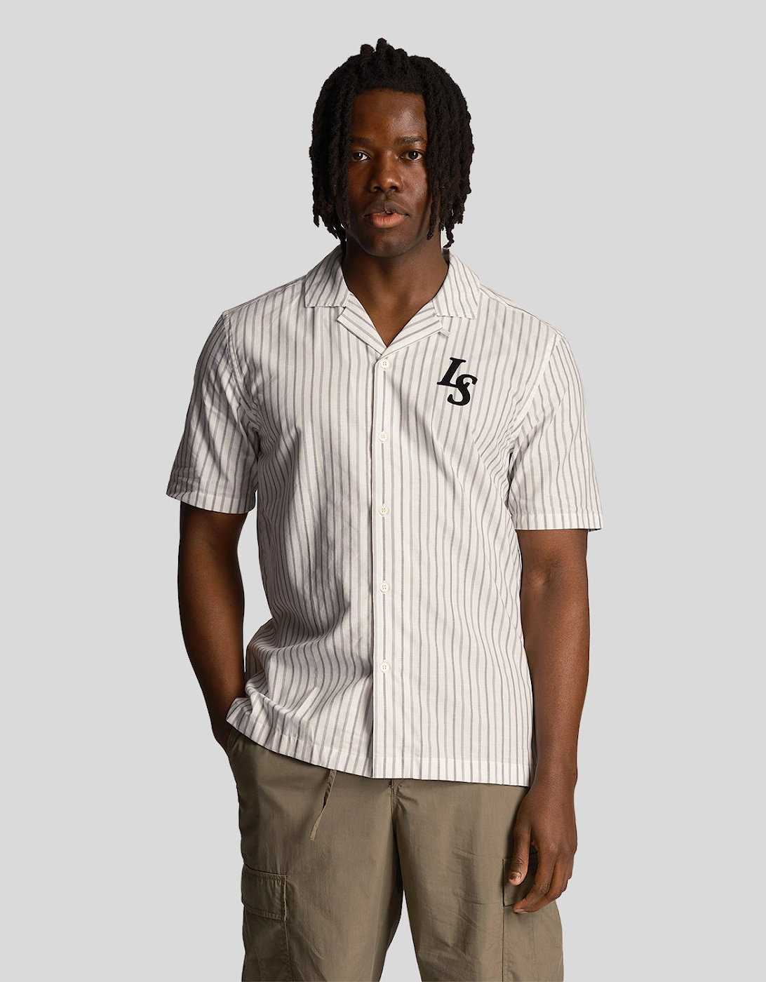 Pinstripe Revere collar shirt, 6 of 5