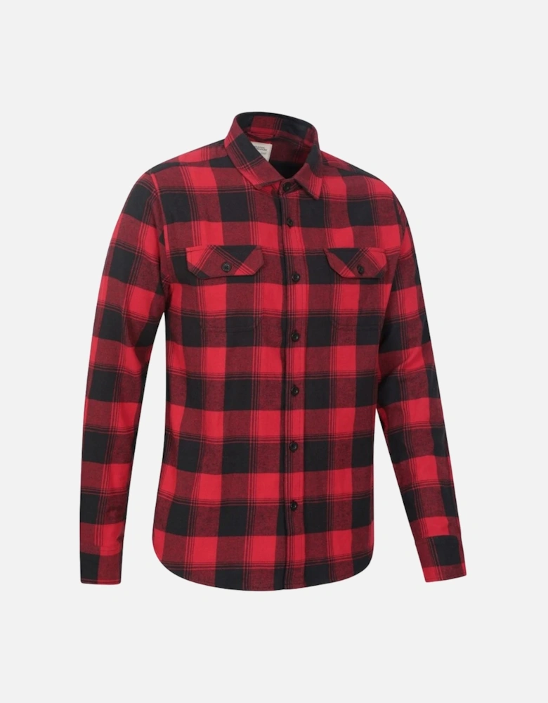 Mens Trace Flannel Long-Sleeved Shirt