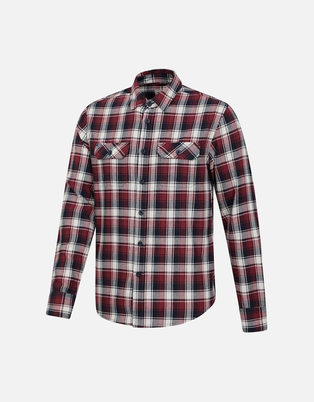 Mens Trace Flannel Long-Sleeved Shirt