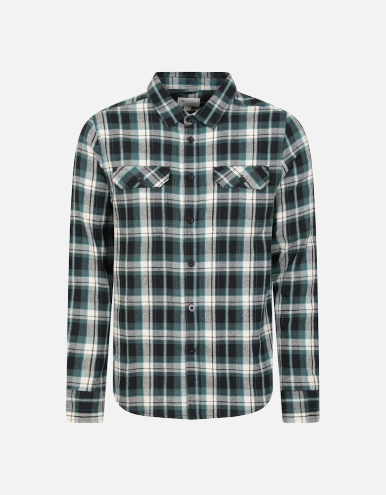 Mens Trace Flannel Long-Sleeved Shirt