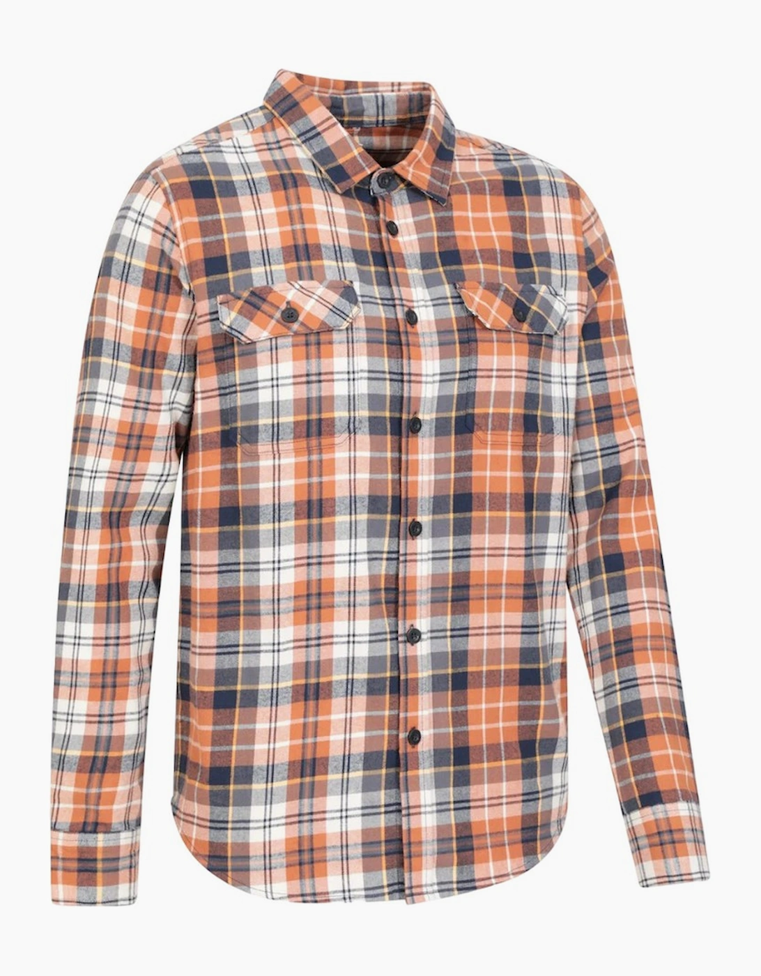 Mountain Warehouse Men's Navy Trace Flannel Long-Sleeved Shirt - Size: 38/Regular