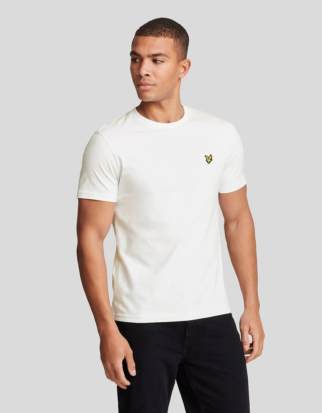 Lyle And Scott Men's White Plain T-Shirt - : Regular/34 Xs