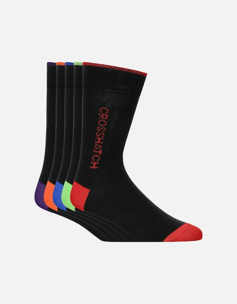 Mens Glowbow Crew Socks (Pack of 5)