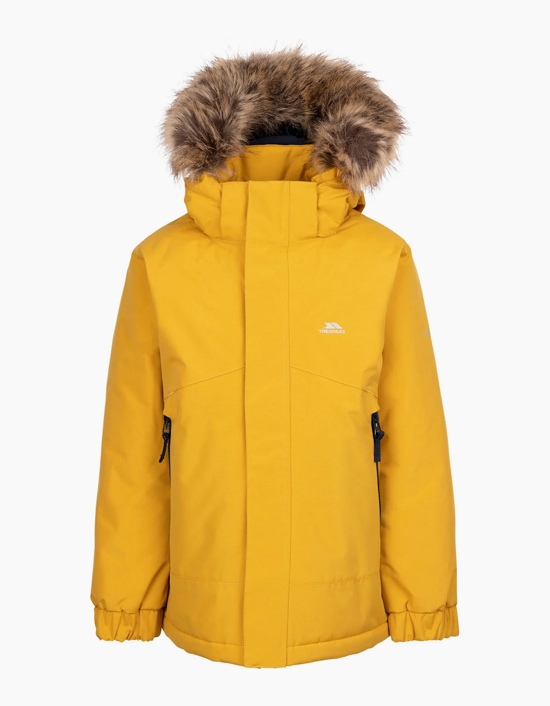 Trespass Boys Yellow 'S Childrens/ Wyald Waterproof Jacket - Size: 7 Years/8 Years Kids