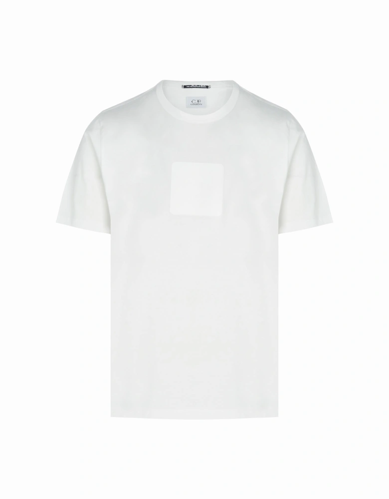 Metropolis Series Mercerized Jersey Logo Badge T-Shirt White