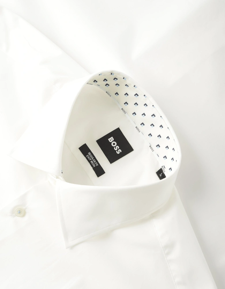 H Joe Kent Stretch Cotton Shirt White