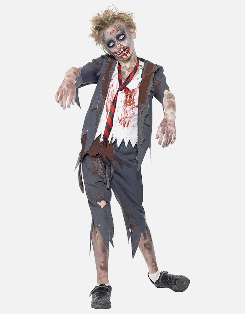 Halloween Zombie Schoolboy Fancy Dress Costume