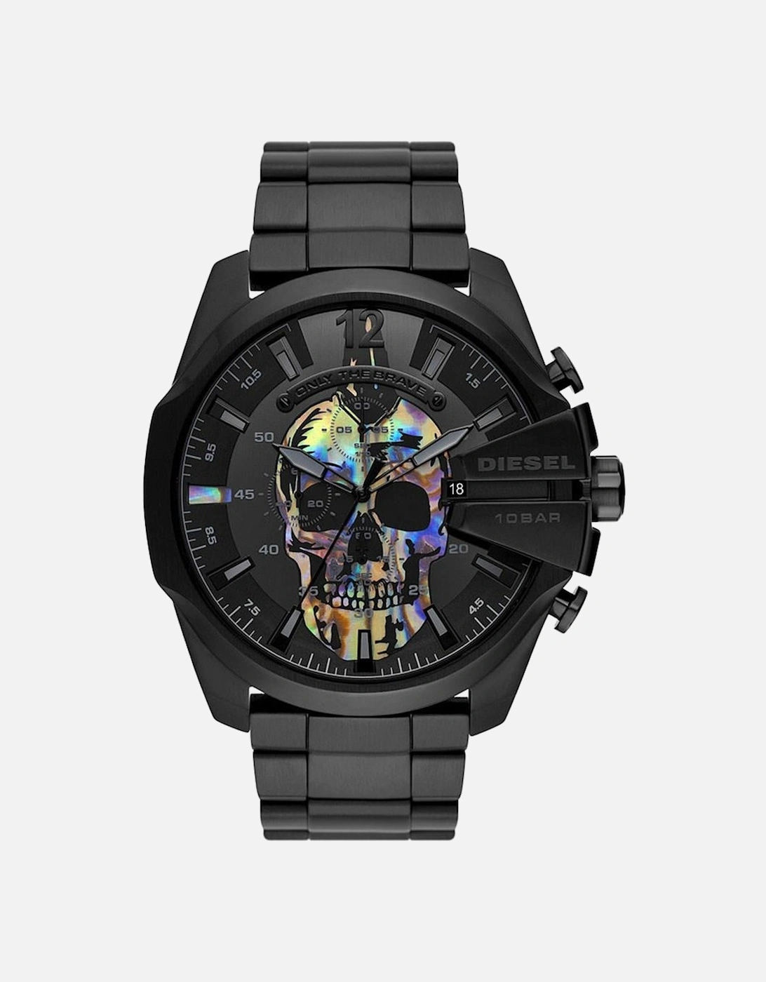 Diesel Men's Black Dz4582 Mega Chief Analog Dial Watch