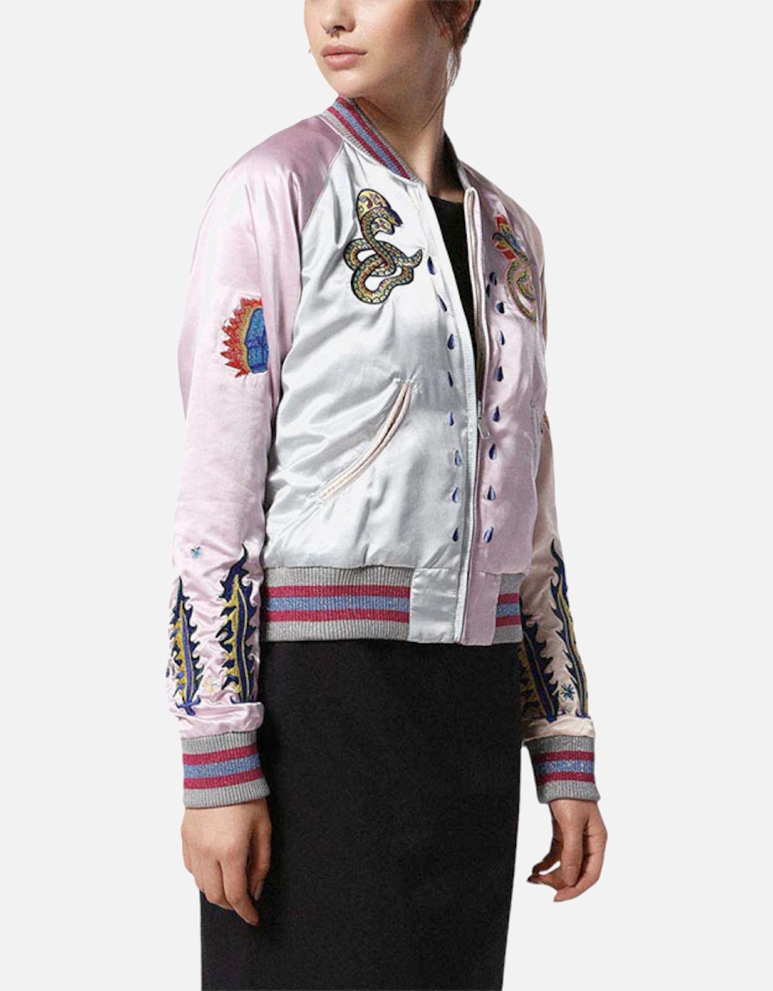 G ABSOL Womens Bomber Jacket Pink