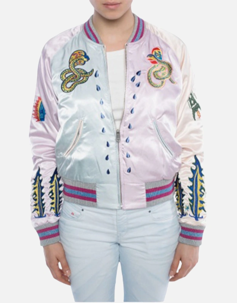 G ABSOL Womens Bomber Jacket Pink