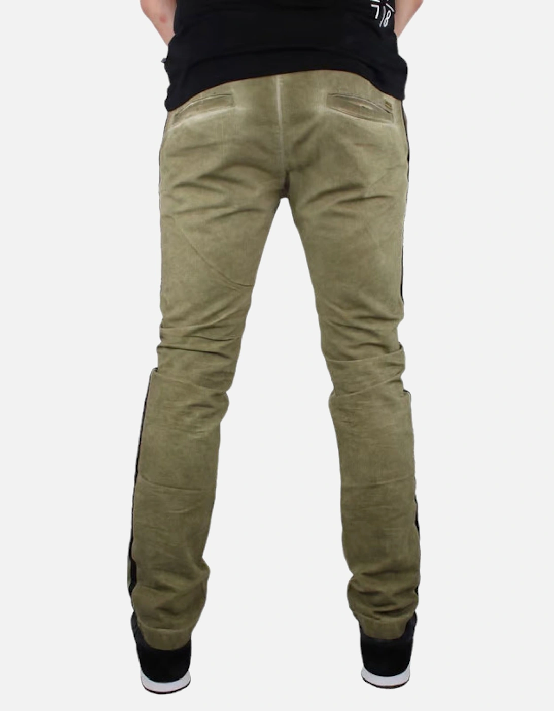 Chi Tight 0825K Mens Denim Jeans Slim Fit Faded Casual Beige Pant Trouser