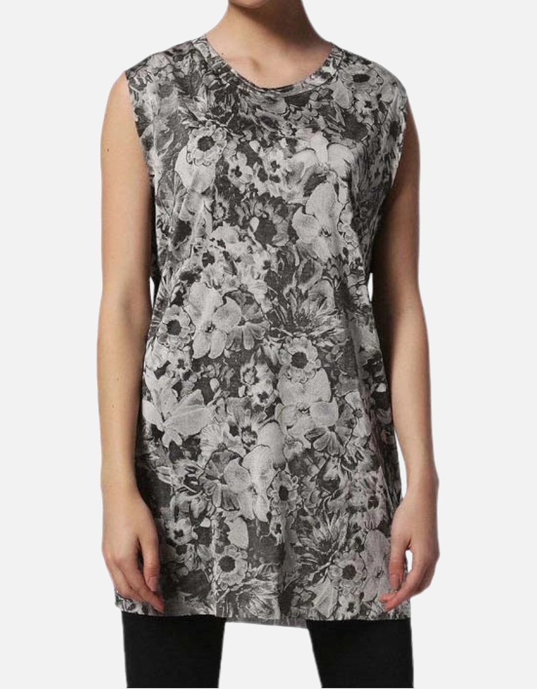 T WESSY F Womens Dress Round Neck Sleeveless