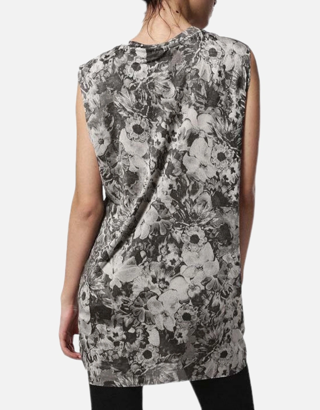 T WESSY F Womens Dress Round Neck Sleeveless