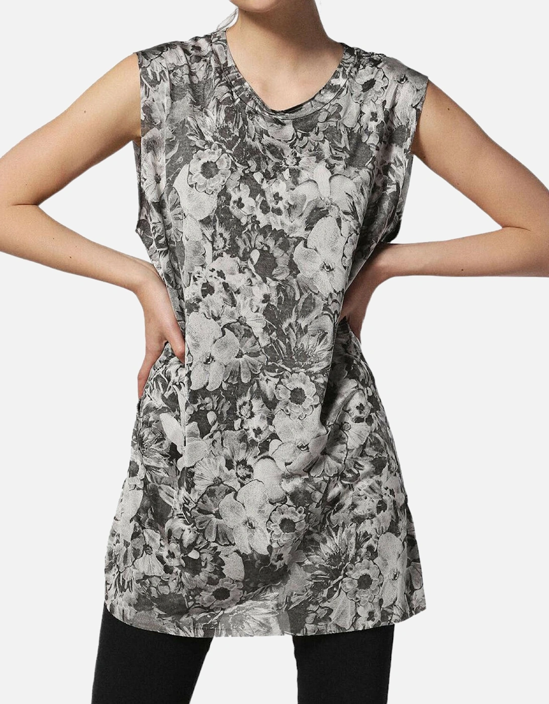 T WESSY F Womens Dress Round Neck Sleeveless, 6 of 5