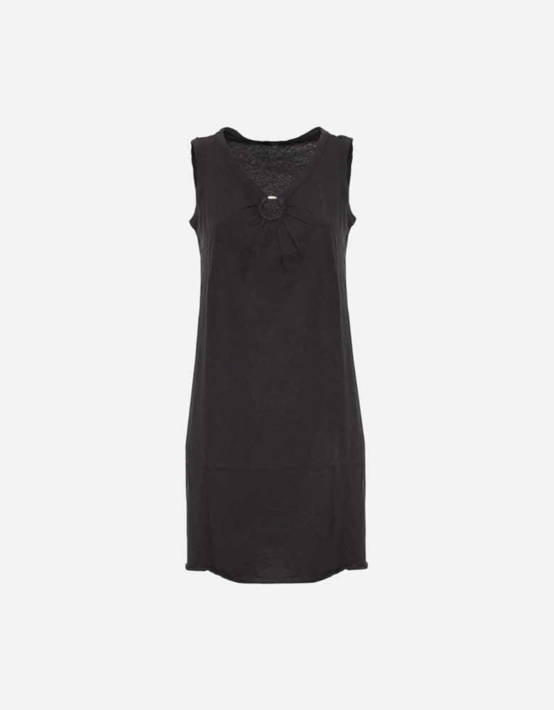 D ISBEL Womens Dress V Neck Long Dress Sleeveless