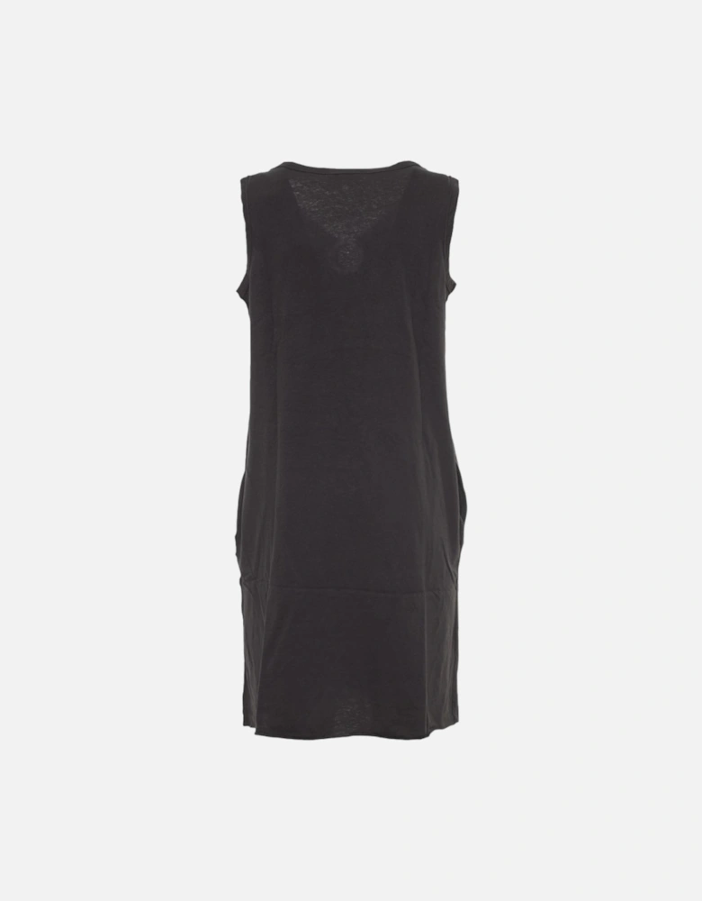 D ISBEL Womens Dress V Neck Long Dress Sleeveless
