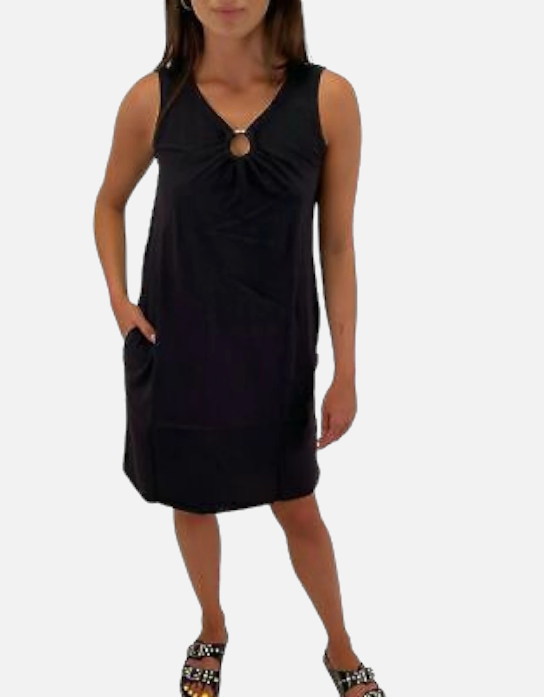 D ISBEL Womens Dress V Neck Long Dress Sleeveless, 6 of 5