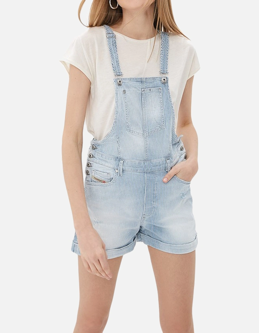 R JAMPET Womens Denim Jumpsuit Beachwear, 4 of 3