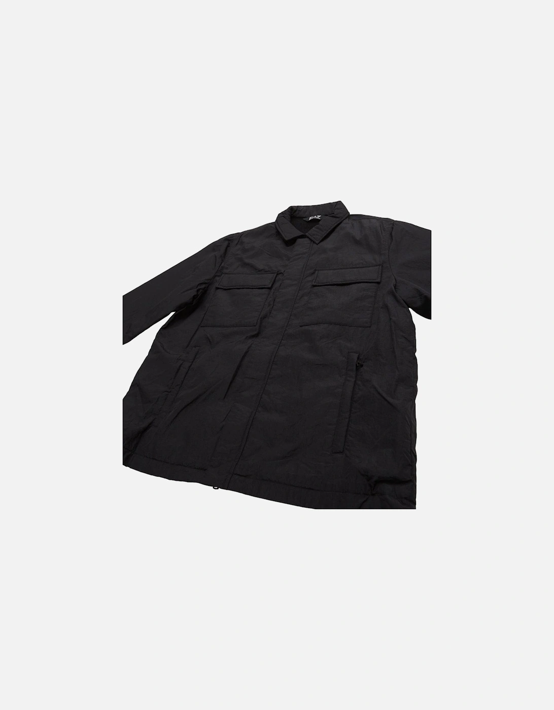 Emporio Armani Chest Pocket Overshirt Jacket Black