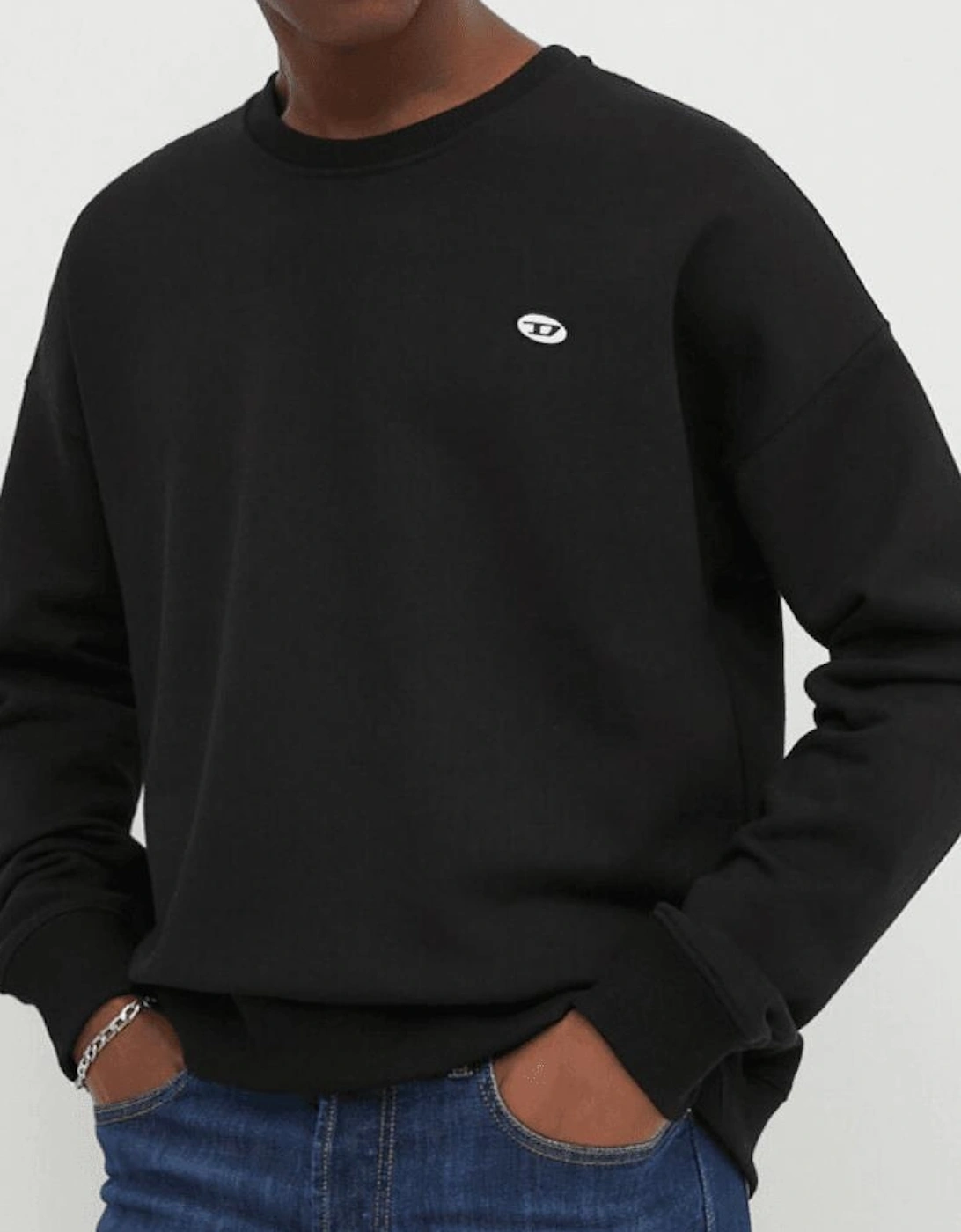 S-Doval Cotton Pullover Basic Logo Sweatshirt