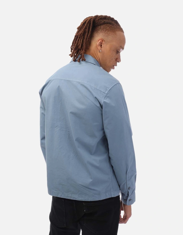 Organic Gabardine Zip Overshirt