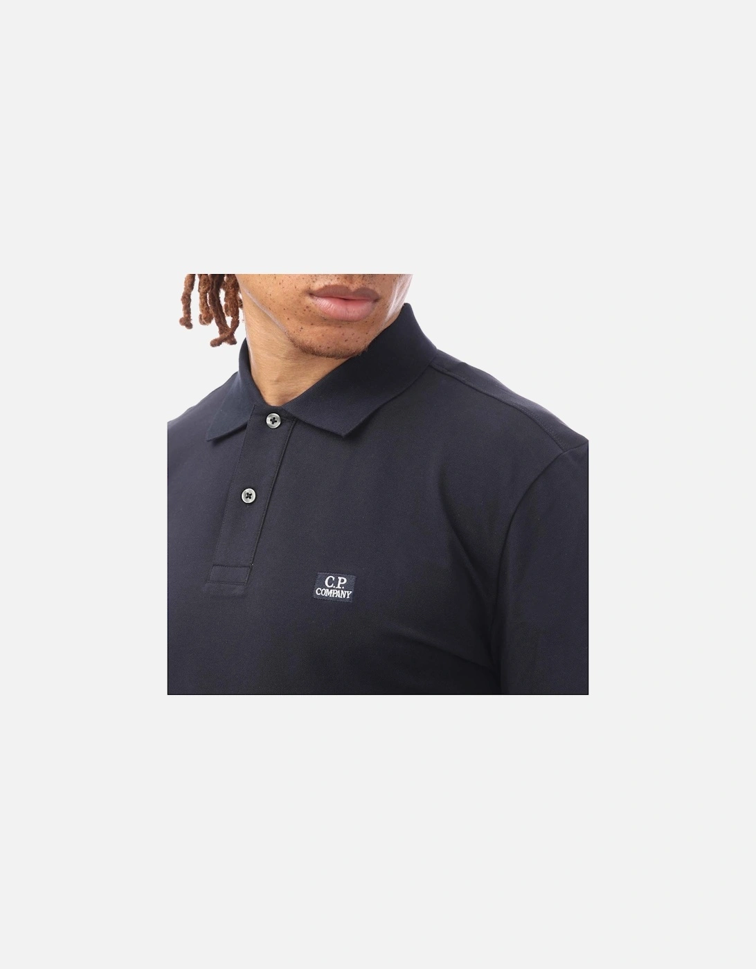 Stretch Piquet Long Sleeved Polo Shirt