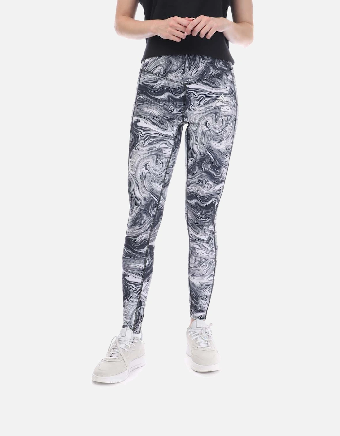 Hyperglam High-Rise Marble-Print Leggings, 4 of 3