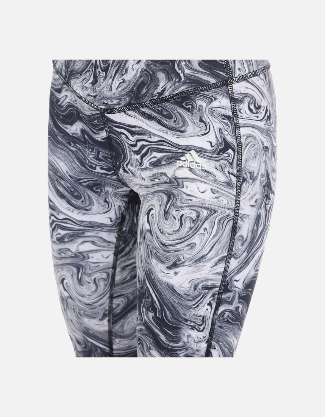 Hyperglam High-Rise Marble-Print Leggings