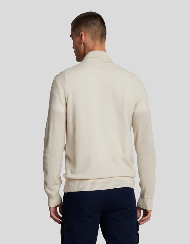 Cashmere Blend Zip Through Jumper