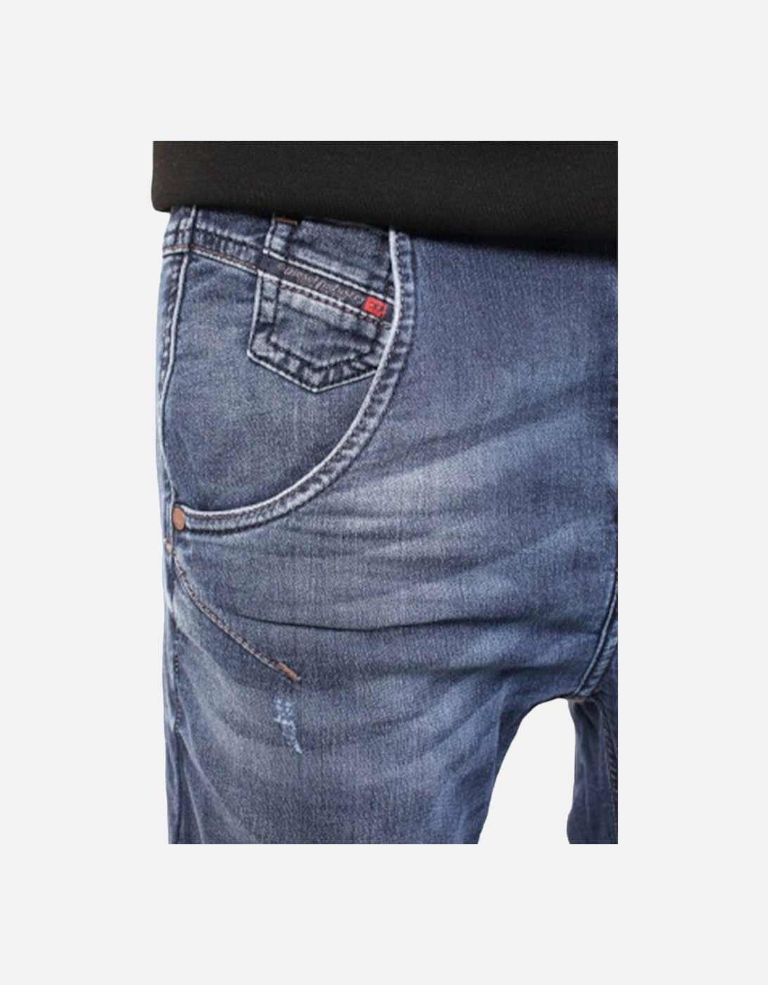 DIESEL FAYZA-NE 0670V Womens Denim Jeans Tapered Leg Stretch Sweat Jogg Pant NEW