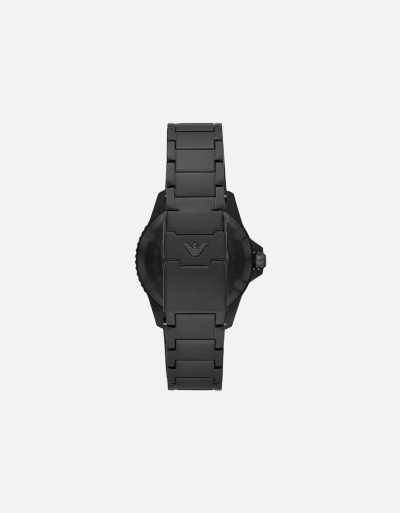 AR11398 Three-Hand Date Black Men’s Watch