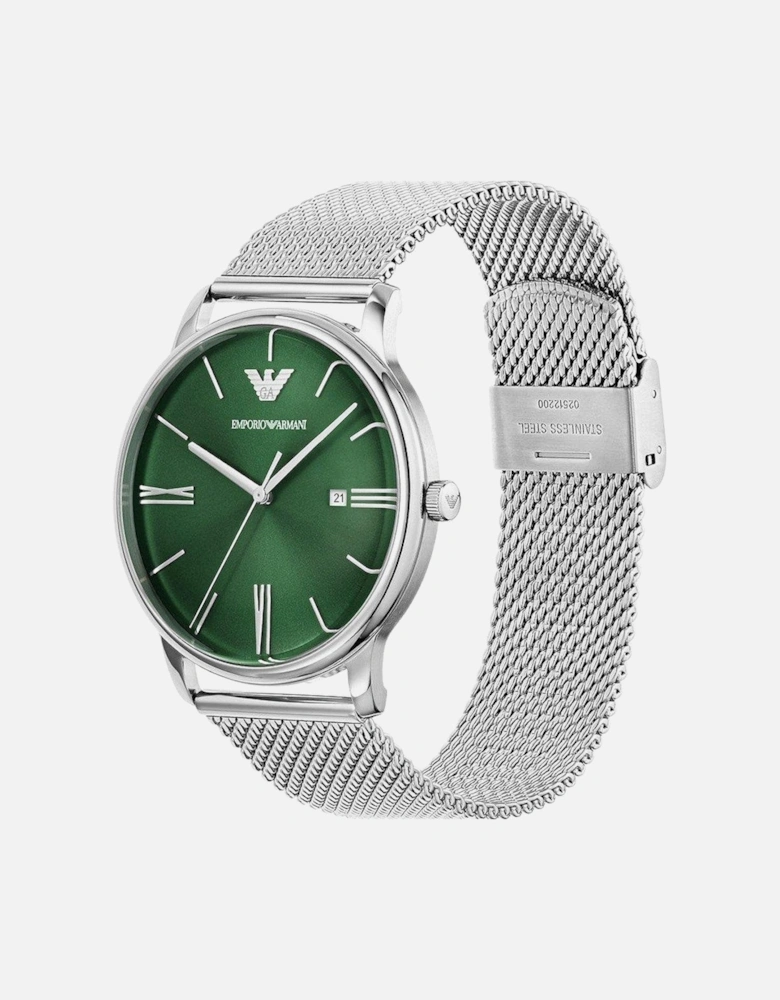 AR11578 Minimalist Green Dial Men’s Watch