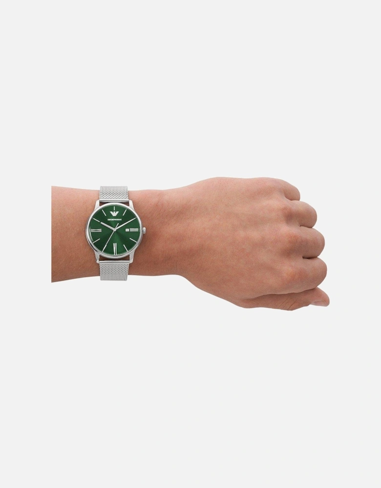 AR11578 Minimalist Green Dial Men’s Watch