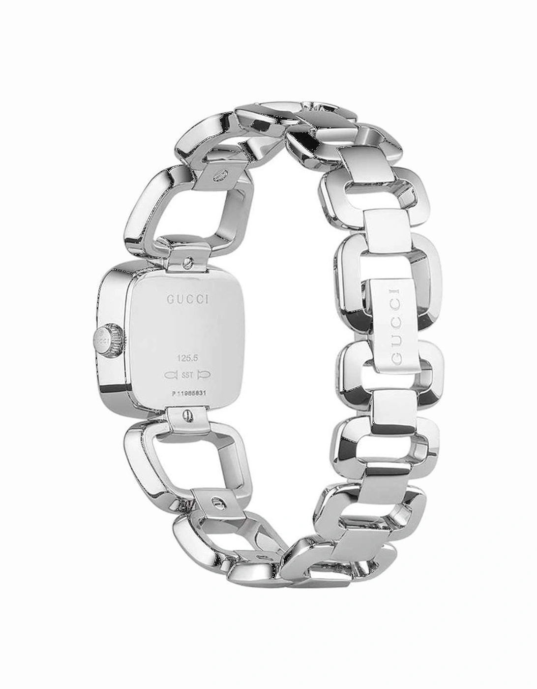 YA125502 Silver Ladies Mother of Pearl Watch