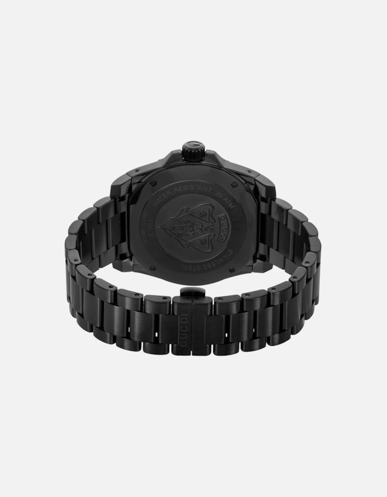 YA136205 Black Dial Stainless Steel Men's Watch