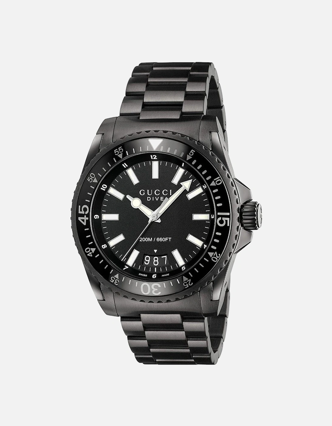 YA136205 Black Dial Stainless Steel Men's Watch, 5 of 4