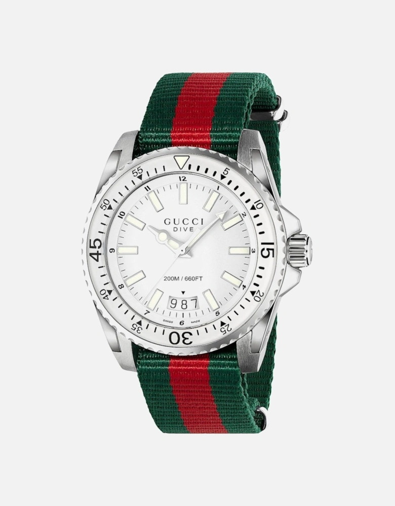 YA136207 Dive White Dial Men's Watch