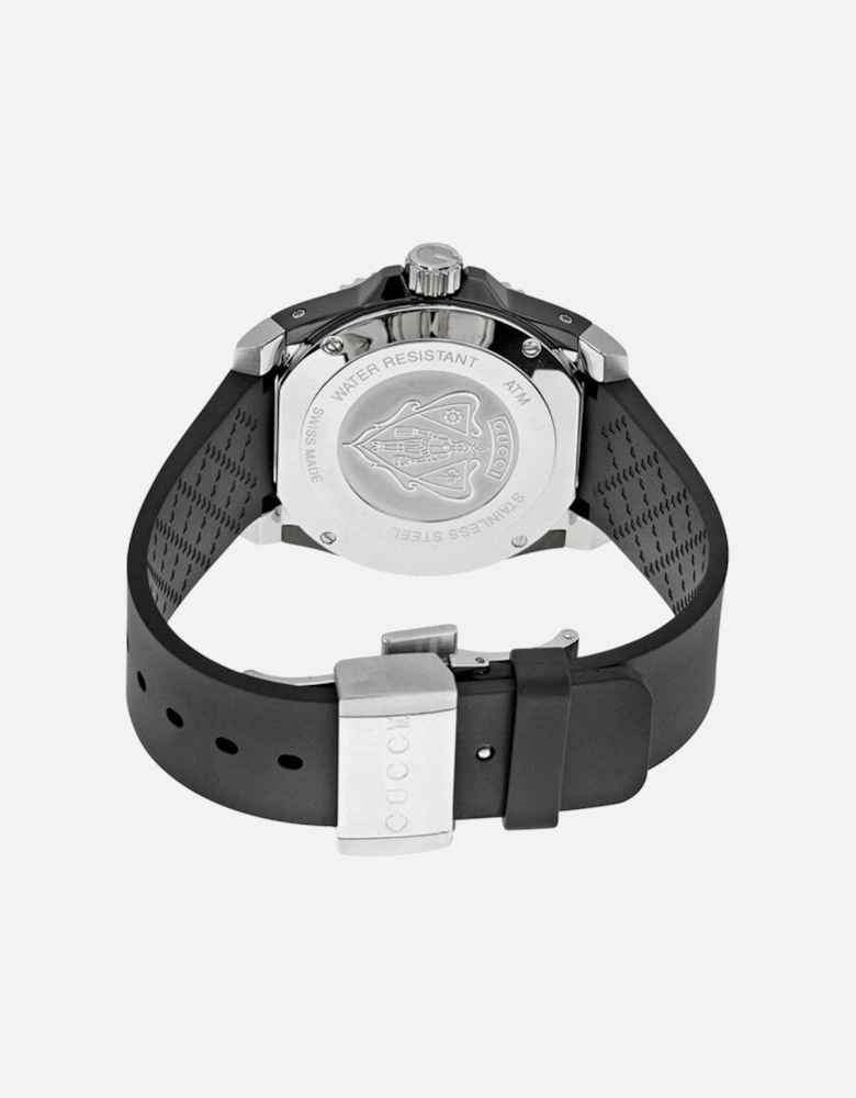 YA136303 Dive Black Dial Silicone Band Men's Watch