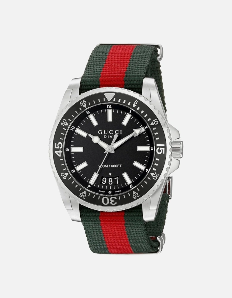 YA136206 Black Dial Dive Men's Watch